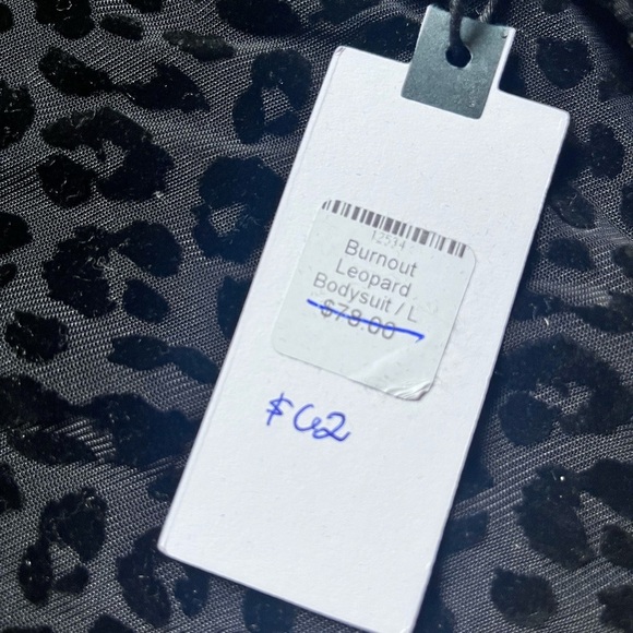 NWT ASTR the Label Inca Bodysuit in Black Leopard Burnout - Picture 13 of 13